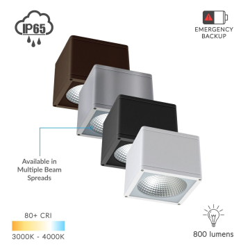 Alcon 11224-DIR Pavo Architectural LED 6 Inch Square Ceiling Light