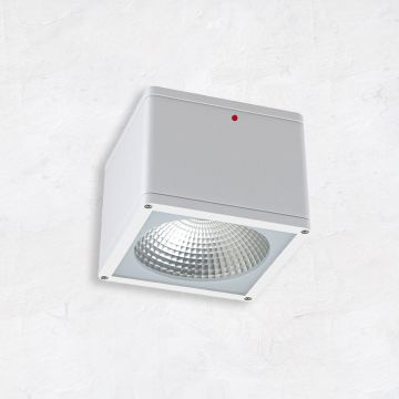 Alcon 11224-IEM Pavo Architectural LED 6 Inch Square Ceiling Light with Internal Emergency Backup