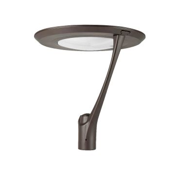 Alcon 11410-S Architectural Modern Single Arm LED Post Light | Selectable Wattage and Color Temperature