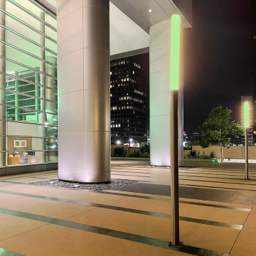 Alcon 11418-RGBW 11.5-foot Architectural Bollard LED Path Light