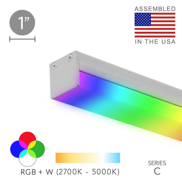 Alcon 12100-10-S-RGBW Linear LED Color-Changing Surface Mount