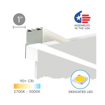 Alcon 12100-10-PR 24V Wall Wash Linear Recessed LED Light