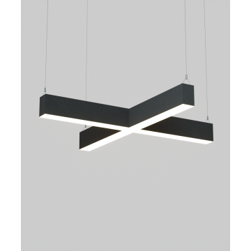 12100-20-X-P Silver Finish Suspended Over Desk 