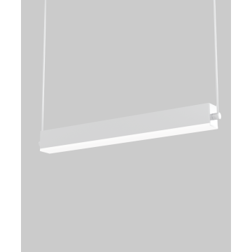 Alcon 12100-41-P, wet location pendant light shown in white finish and with an upward facing flushed wrapping lens.