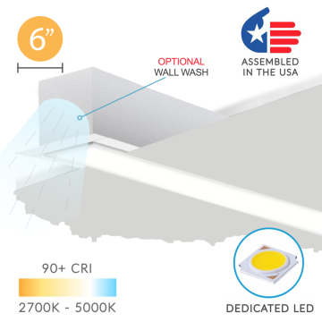 Alcon 12100-66-R-8 8-Foot LED Linear Recessed Light 