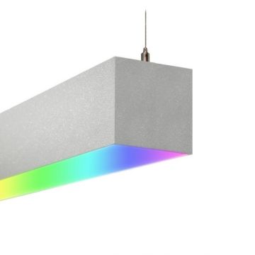 Alcon 12100-66-RGBW-P Color-Changing LED Linear Pendant Light