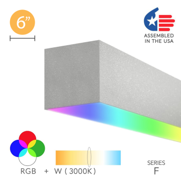 Alcon 12100-66-RGBW-S Linear Surface-Mounted Color-Changing LED Light
