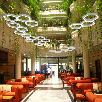 Alcon 12175-P-TRI LED Hexagon Pendant Tri-Light