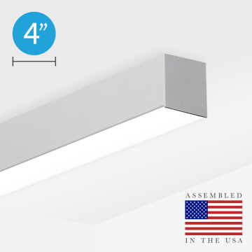 Alcon 12200-4-S RFT Medium Linear Ceiling Surface-Mounted LED Light