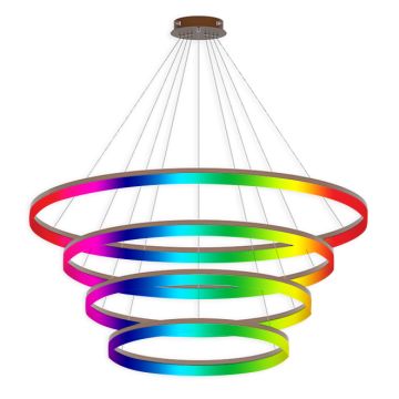 Alcon 12272-4-RGBW Redondo Architectural LED 4 Tier Ring Chandelier 