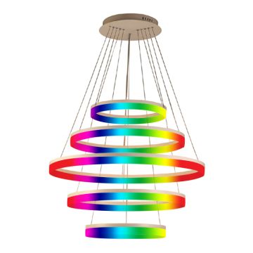 Alcon 12272-5-RGBW Redondo Architectural LED 5 Tier Ring Chandelier 