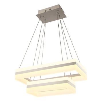 Alcon 12274-2 Rectangle Architectural LED 2-Tier Chandelier