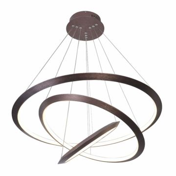 Alcon 12279-3 Redondo Suspended Architectural LED 3-Tier Ring Chandelier
