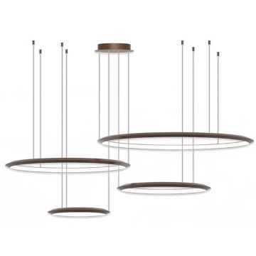 Alcon 12279-4 Redondo Suspended Architectural LED 4-Tier Ring Chandelier 