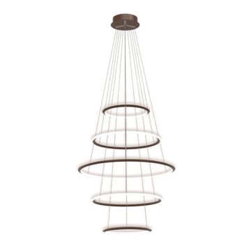 Alcon 12279-5 Redondo Suspended Architectural LED 5-Tier Ring Chandelier
