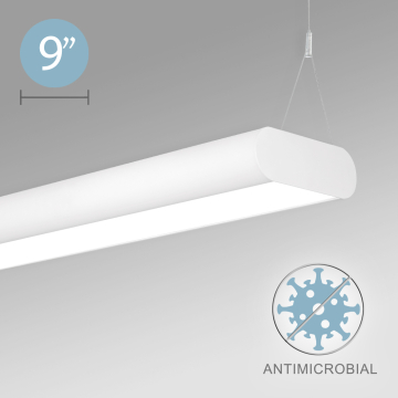Alcon 12503-P Antimicrobial LED Linear Capsule Pendant Light