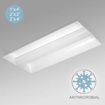 Alcon 12506 Antimicrobial Center Basket LED Troffer Light