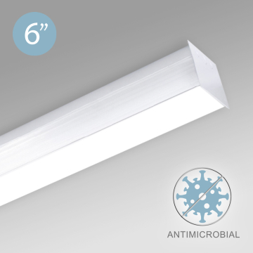 Alcon 12511-S Antimicrobial Ceiling Surface-Mounted Linear LED Cube Light