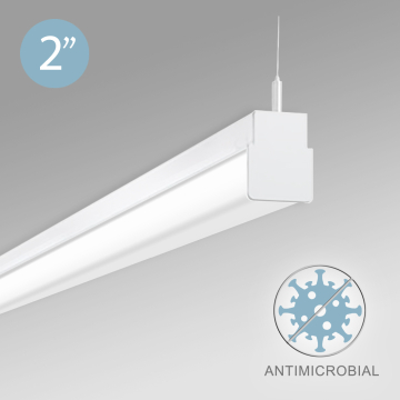 Alcon 12513-P Linear Antimicrobial LED Slim Linear Pendant Light