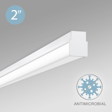 Alcon 12513-S Linear Antimicrobial LED Slim Linear Surface-Mounted Ceiling Light