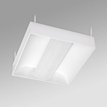 Alcon 12514-P Center Basket Antimicrobial LED Low Bay Pendant Light