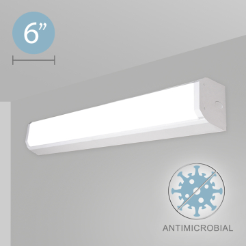 Alcon 12517-W Linear Antimicrobial LED Wall Light