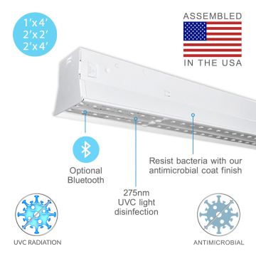Alcon 12540 Linear UVC Disinfection Light with Antimicrobial Paint