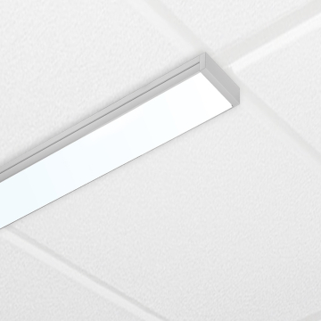  Alcon 14030-20 2-Inch Linear T-bar Quick Connect Ceiling Grid LED Light