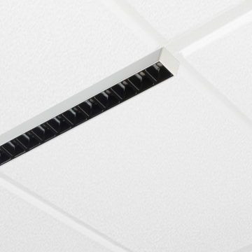 Alcon 14030-10-LVR Linear T-bar Ceiling Grid Louvered 120V/277V LED Lightbar