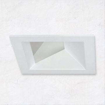 Alcon 14031-3 3-Inch Square Architectural LED Wall Wash Lensed Recessed Light