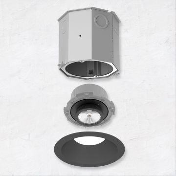 Alcon 14105-4-ADJ 4-Inch Recessed LED Adjustable Concrete Ceiling Light