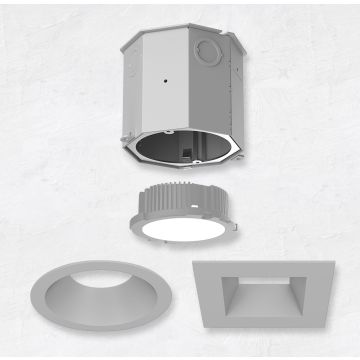 Alcon 14105-4-DIR 4-Inch Recessed LED Concrete Ceiling Light