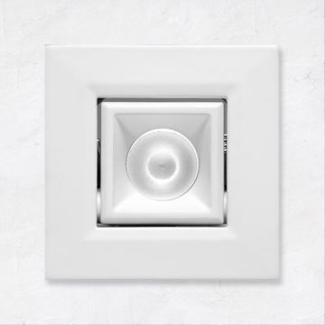 Alcon 14142-S-ADJ Recessed Multiples 1-Inch Miniature LED Adjustable Square Outdoor Light