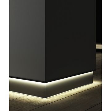 Angled Toe-Kick LED Baseboard Light Strip