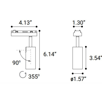 Alcon ASP1 1.5" Adjustable Spot Light LED Modular System