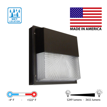 Alcon 16009 Architectural 12-Inch Squared Exterior LED Wall Light