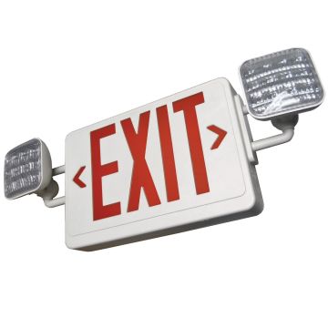 Alcon Lighting 16107 Aluminum LED Exit Signs with Emergency Lights