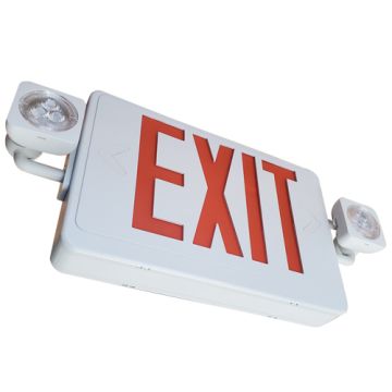 Alcon 16129 Thermoplastic Exit and Emergency Combo LED Sign 