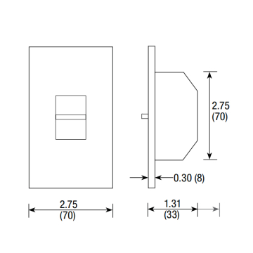 Lutron Nova T NTSTV-DV-WH 0-10V Slide-to-Off Dimmer Switch Single-Pole 120-277V White (8A Max)