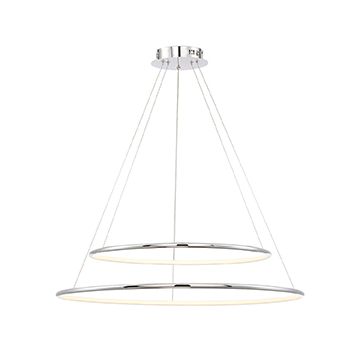 Alcon 12239 Skinny Cirkel Two-Tier Large Architectural LED Suspended Pendant Chandelier