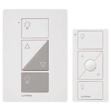 Lutron Caseta P-PKG1P-WH Caseta Wireless 300-watt/100-watt Plug-In Lamp Dimmer with Pico Remote Control Kit, White