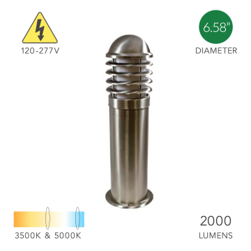 Alcon 9047 Stainless Steel 24 Inch LED Bollard
