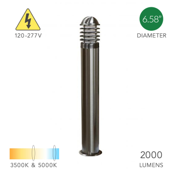 Alcon 9048 Stainless Steel 42 Inch LED Bollard 