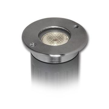 Alcon Lighting 9115-R Round Architectural Landscape LED Low Voltage Stainless Steel In Ground Well Light