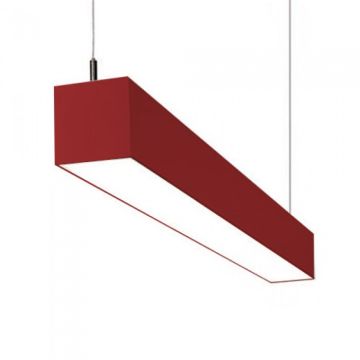 Alcon Lighting IL MODO 12110 Series LED Suspended Linear Pendant LED Architectural Light Fixture - Red
