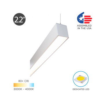 Alcon 12100-22-P Linear Continuous LED Pendant Light