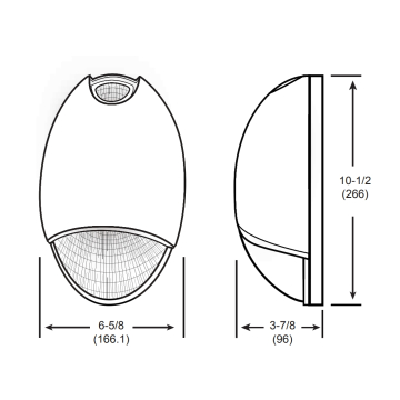 Alcon Lighting 16102 Atlas Architectural LED Decorative Teardrop AC Emergency Unit