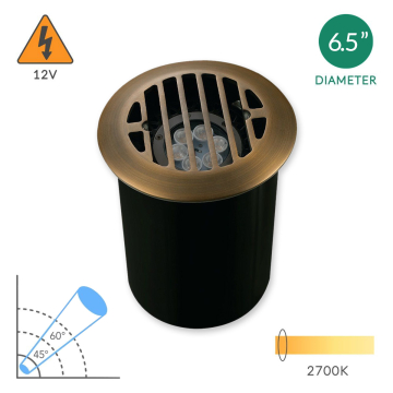 Alcon 9015 Low-Voltage 6-Inch In-Ground LED Well Light