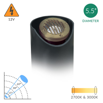 Alcon 9025 Low-Voltage 6-Inch Adjustable In-Ground LED Well Light