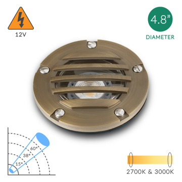 Alcon 9028 Low-Voltage In-Ground LED Well Uplight